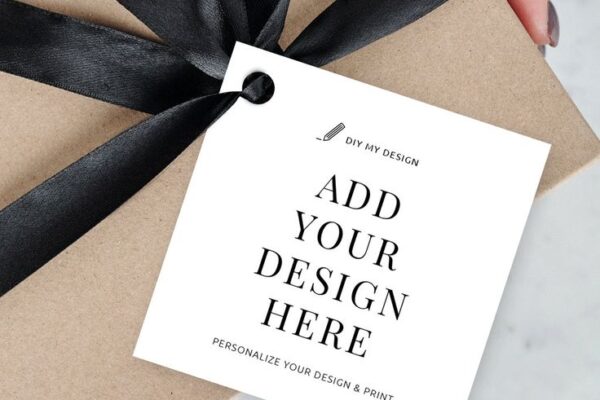 Custom Square hang tags