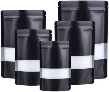 black mylar bags